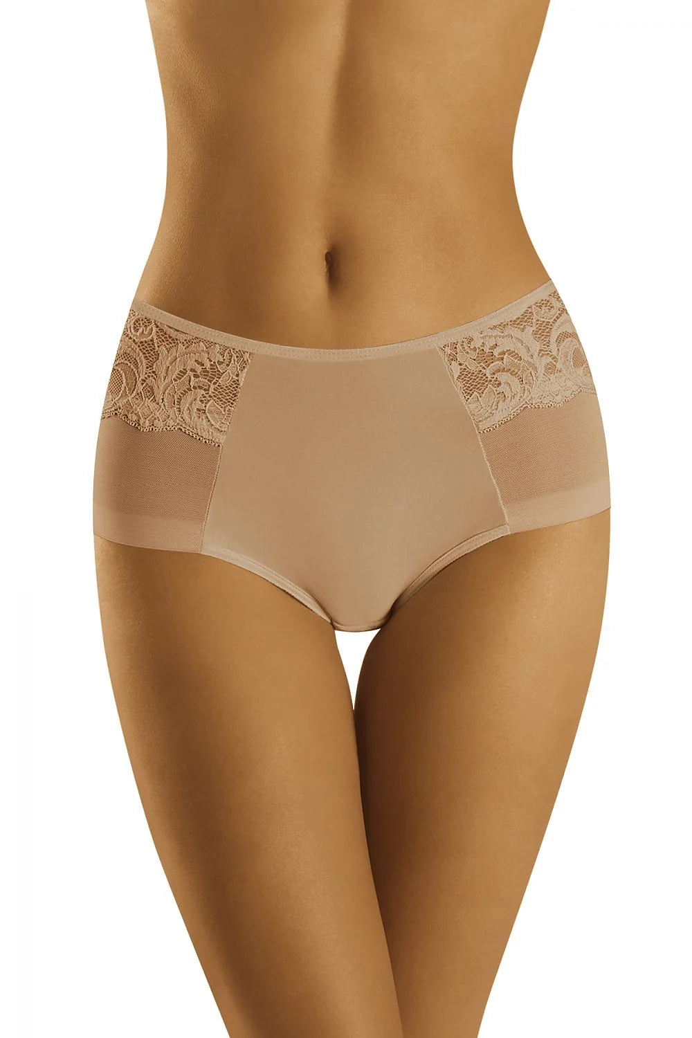 Culottes taille haute en dentelle et microfibre élégantes, confortables, pour femme moderne, usage quotidien