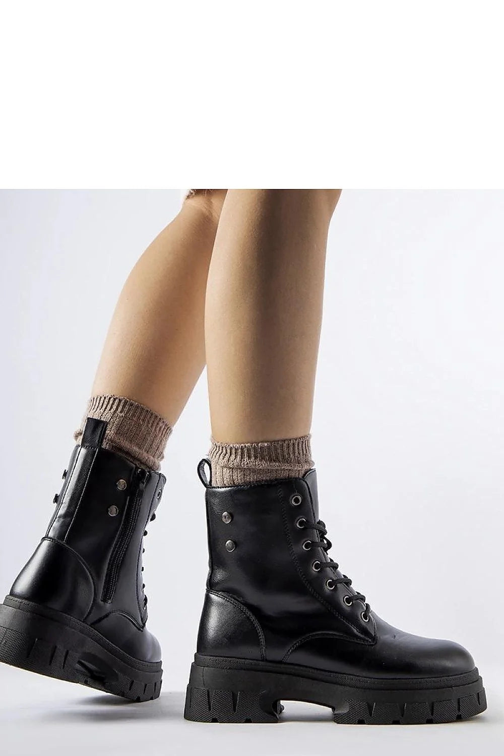 Bottes Solea cuir synthétique noir hauteur genou fermeture éclair latérale style urbain femmes confortable semelle épaisse tendance