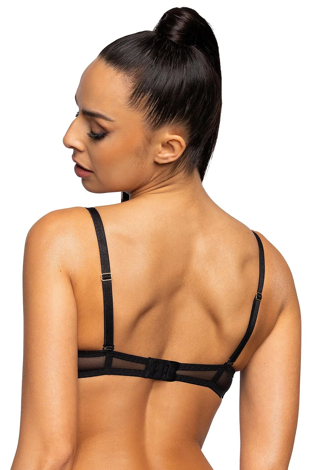 Soutien-gorge féminin push-up noir dentelle bretelles ajustables bonnets moulés sexy lingerie haut de gamme femmes occasion spéciale