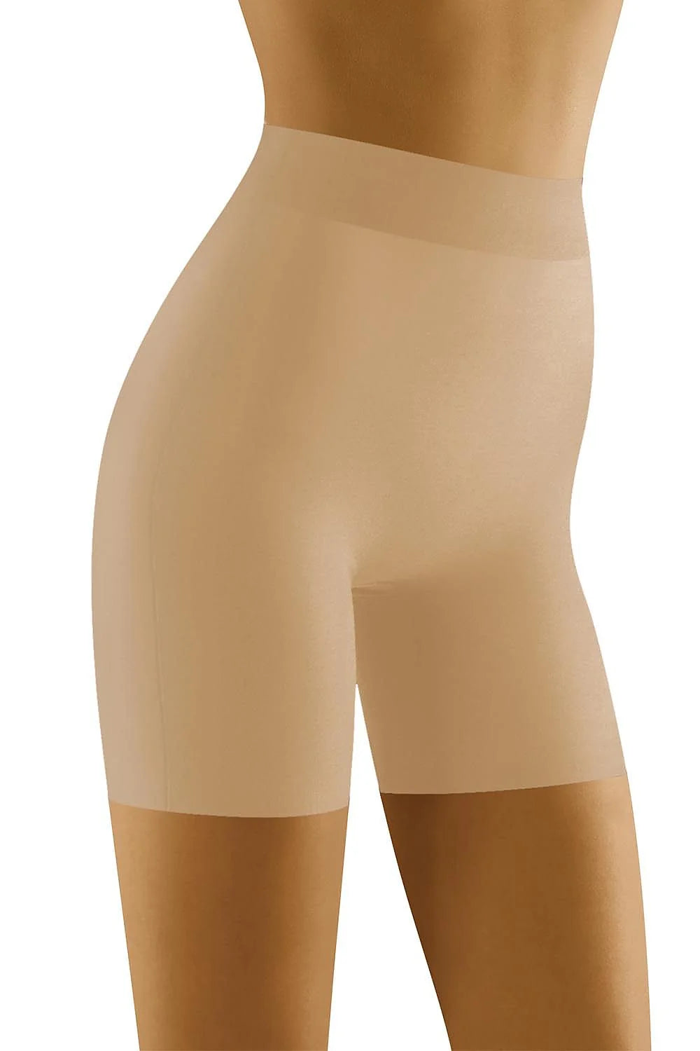 Shorty gainant microfibre noir invisible confortable et sculptant taille haute pour silhouette affinée élégante