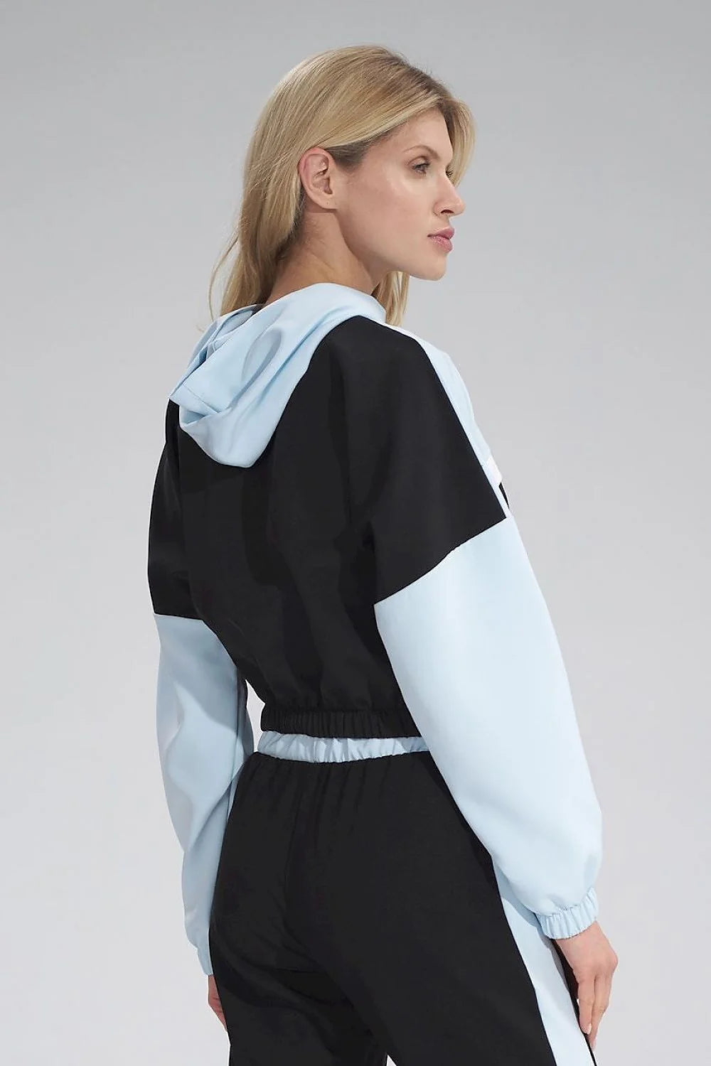 Ensemble sportif femme polyester athleisure confortable chic capuche élastique rose noir blanc survêtement