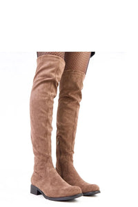 bottes cuissardes daim écologique cuir suédé bout rond doublure chaude tige 59cm genou talon bas 35mm fermeture éclair intérieur tissu