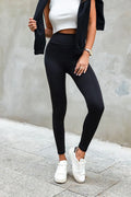 Leggings longs IVON hauteur taille haute slimming effet push-up fesses noir femmes tenue quotidienne sport