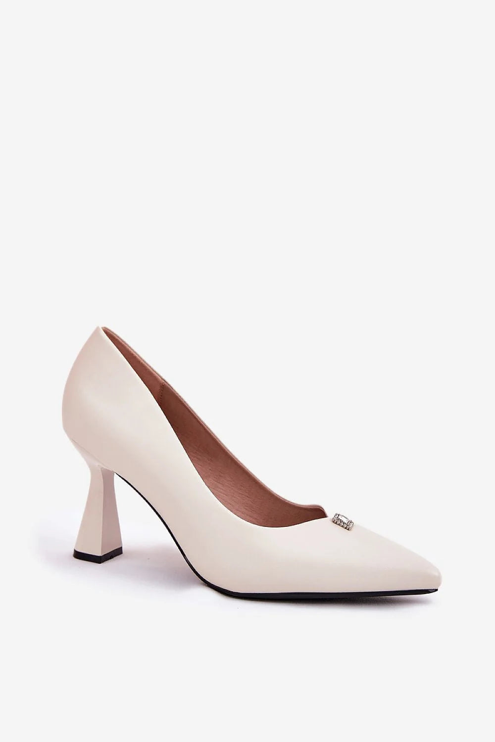 Escarpins à talons élargis pour femmes élégance sophistication cuir écologique bouts pointus confort soie soirée cérémonie robe longue pantalon look chic vintage