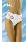 Culottes féminines élégantes en dentelle et tissu opaque, taille haute, confortable, coton 90% élasthanne 7% polyamide 3%