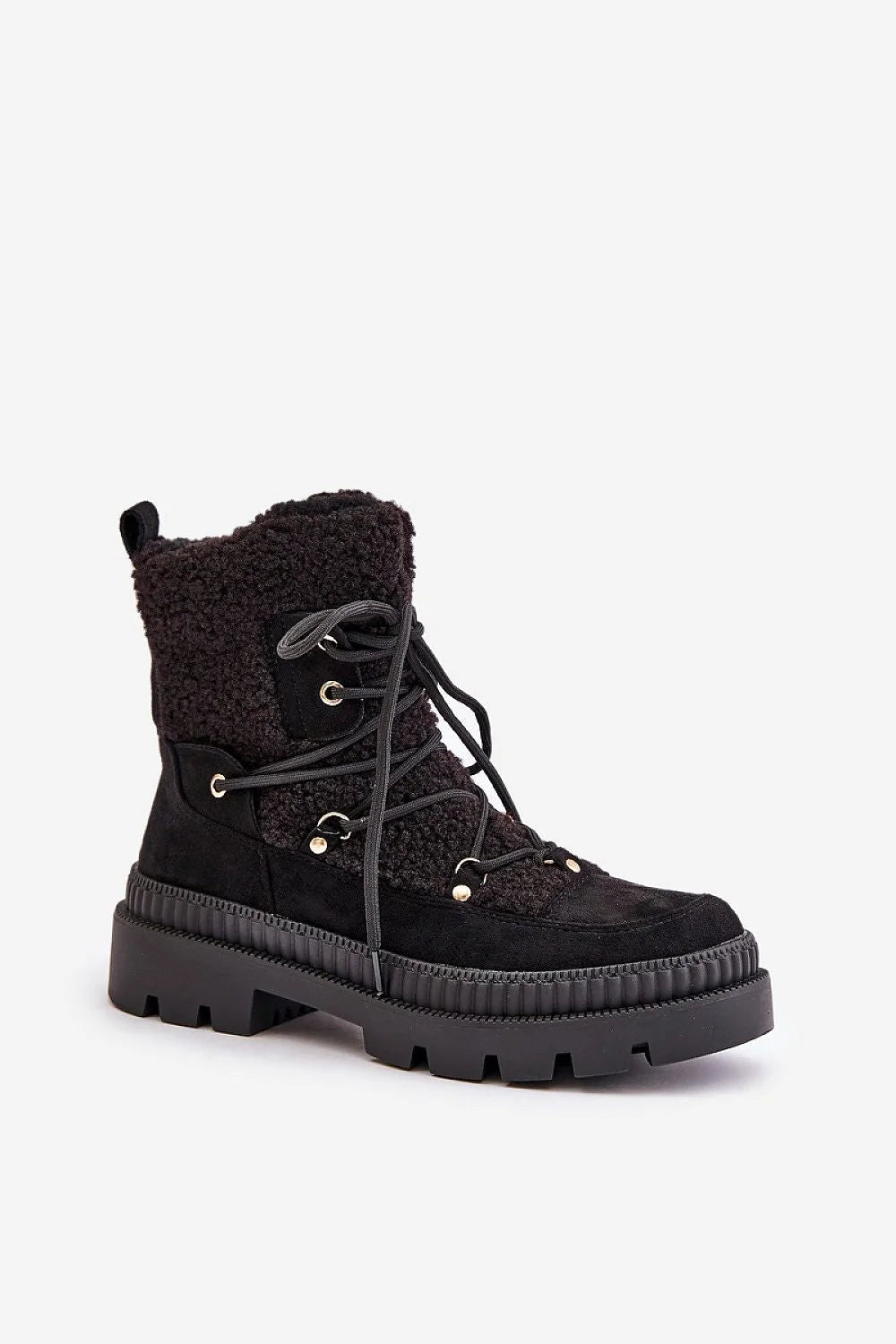 Bottines pour femmes fourrure daim haute saison froide élégance confortable zipper intérieur doublure chaude