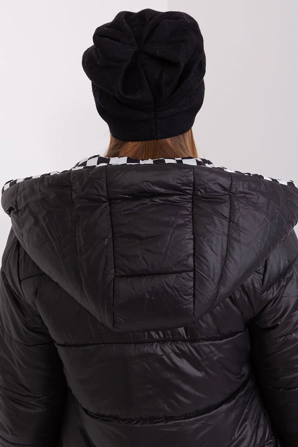 Bonnet d'hiver en cachemire noir avec strass pour femme, style urbain, matelassé, acrylique, coton, look casual, mode moderne, saison froide