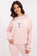 Sweatshirt Harvard Collection Femme Coupe Relâchée Manches Longues Col Rond Logo Central Enceinte Mode Casual