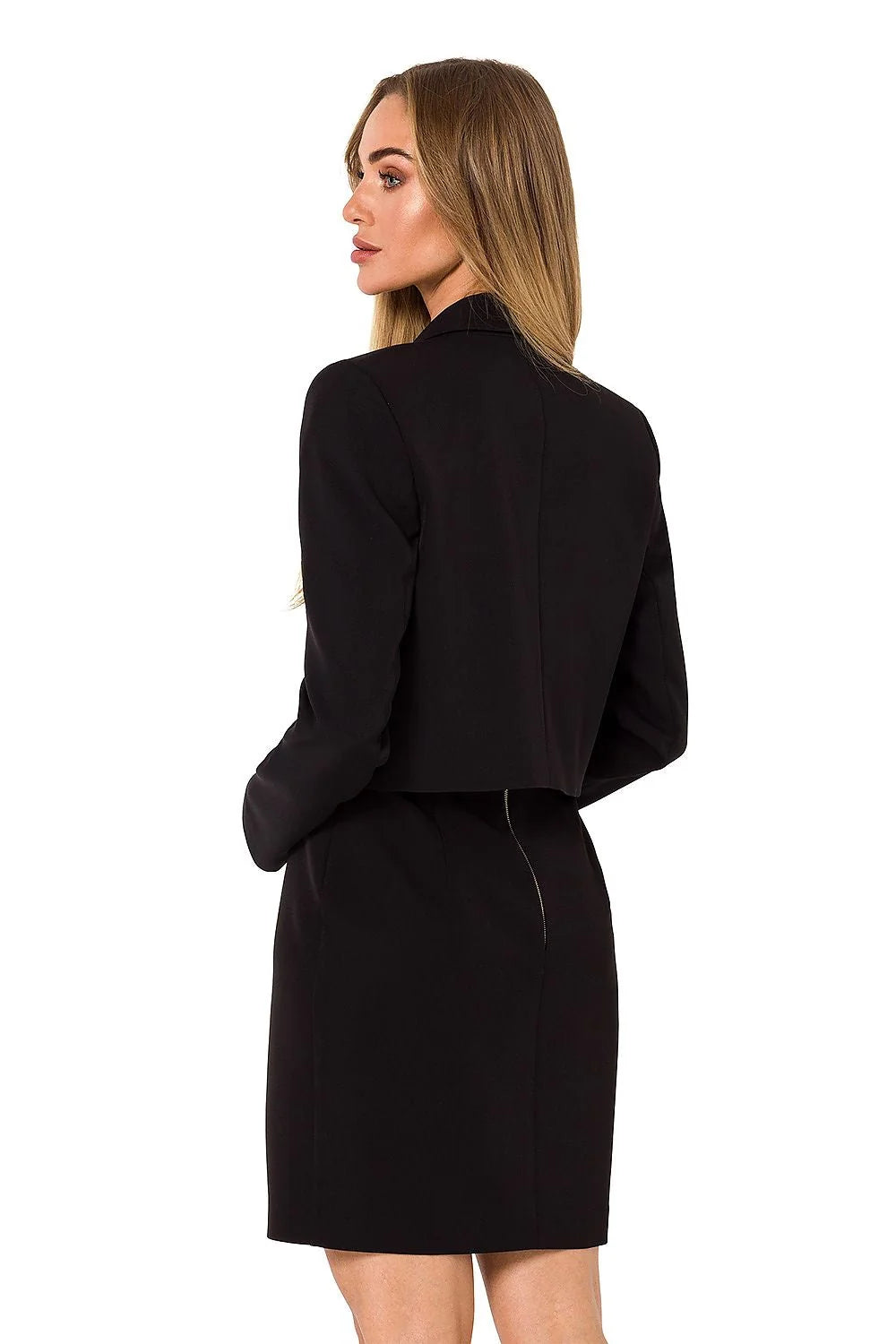 Blazer et robe femme coupe moderne design audacieux couleur vives tissu structuré occasion cocktail style élégant