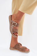 sandales femmes casual élégantes cuir taupe jute plateforme compensée espadrille semelle blanche antidérapante bride réglable boucle écaille chaîne cheville argentée
