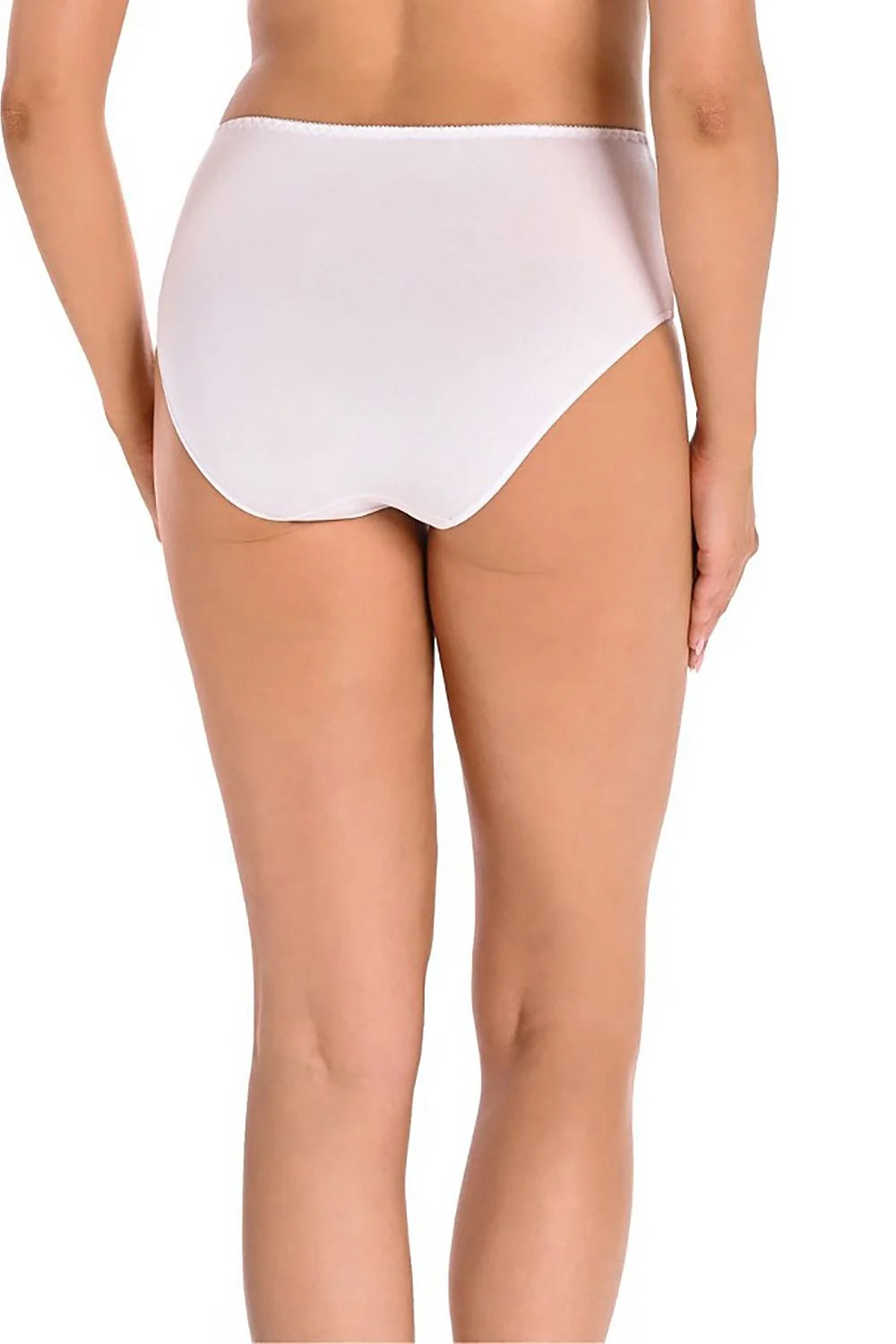 Culottes femmes en coton haute qualité blanc transparent bandes triangles beige taille haute confortables