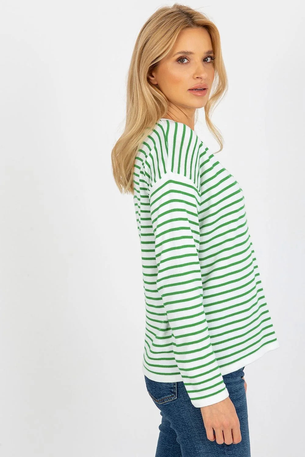 chandail femme Rue Paris marinière rayures fuchsia blanches manches longues encolure bateau maille fine coton mélange coupe oversize