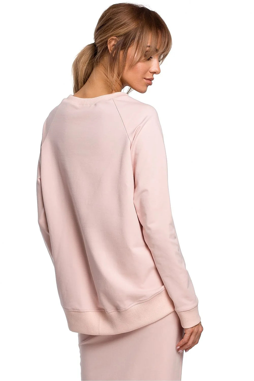 Sweatshirt femme noir coton élasthanne moderne coupe asymétrique élégant confort décontracté style urbain chic