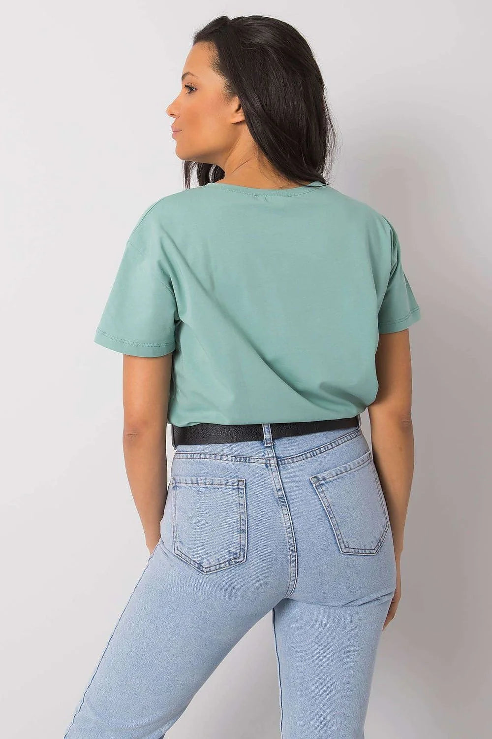 T-shirt femme Fancy design audacieux AMOUR IS FRENCH multicolore coton stretch loose fit casual été