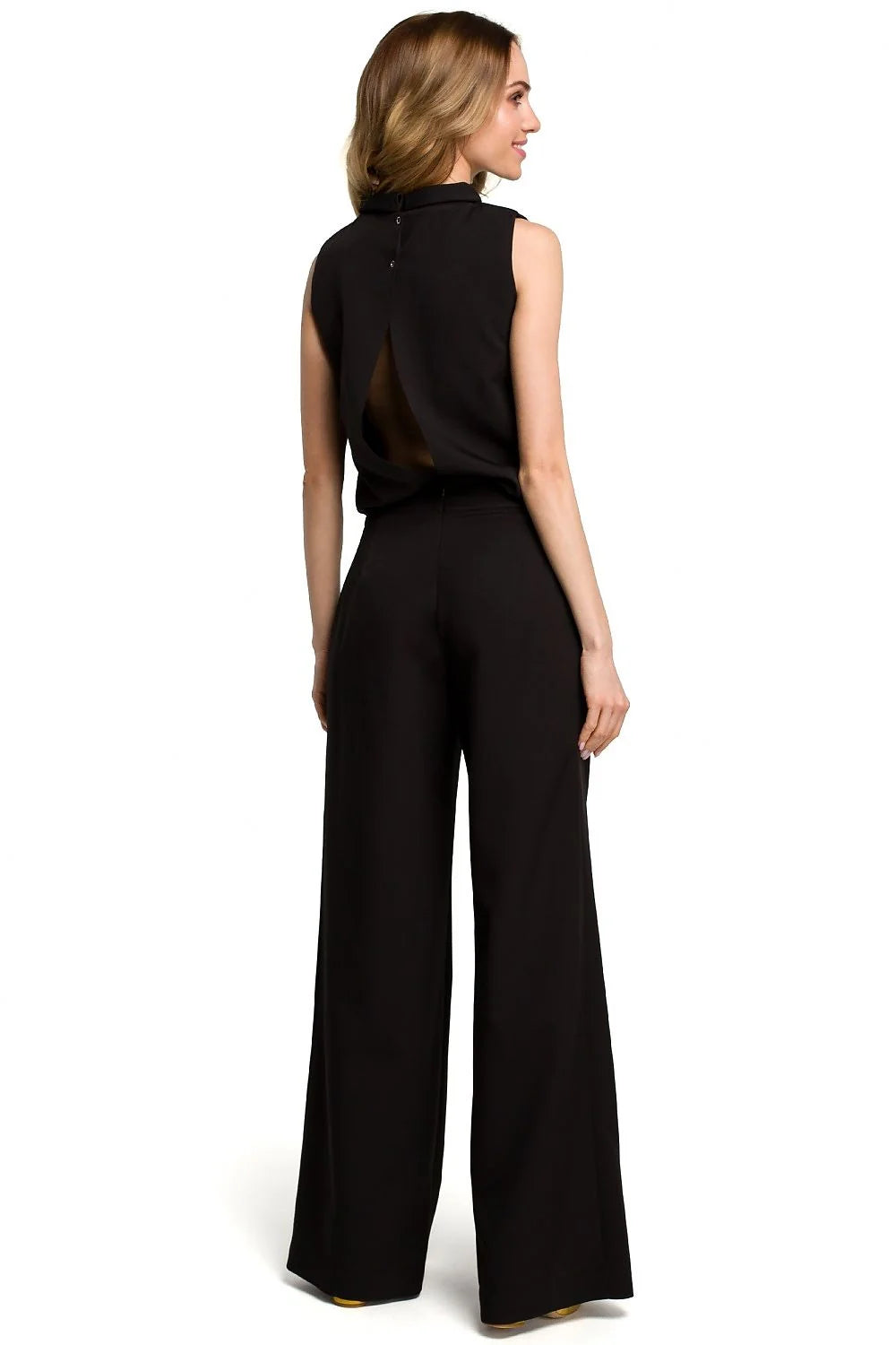 Ensemble pantalon et haut noir fluide élégant classique pour femmes modernes mode chic polyvalente