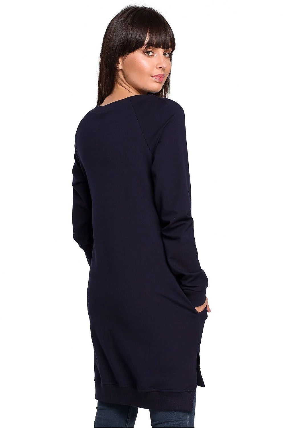 Sweat-shirt femme coton casual ample marron camel confortable manches longues style décontracté mode élégante