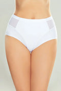 Culotte taille haute femme en tulle blanc confortable élégante ajustement optimal lingerie quotidienne féminine