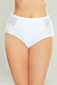 Culotte taille haute femme en tulle blanc confortable élégante ajustement optimal lingerie quotidienne féminine