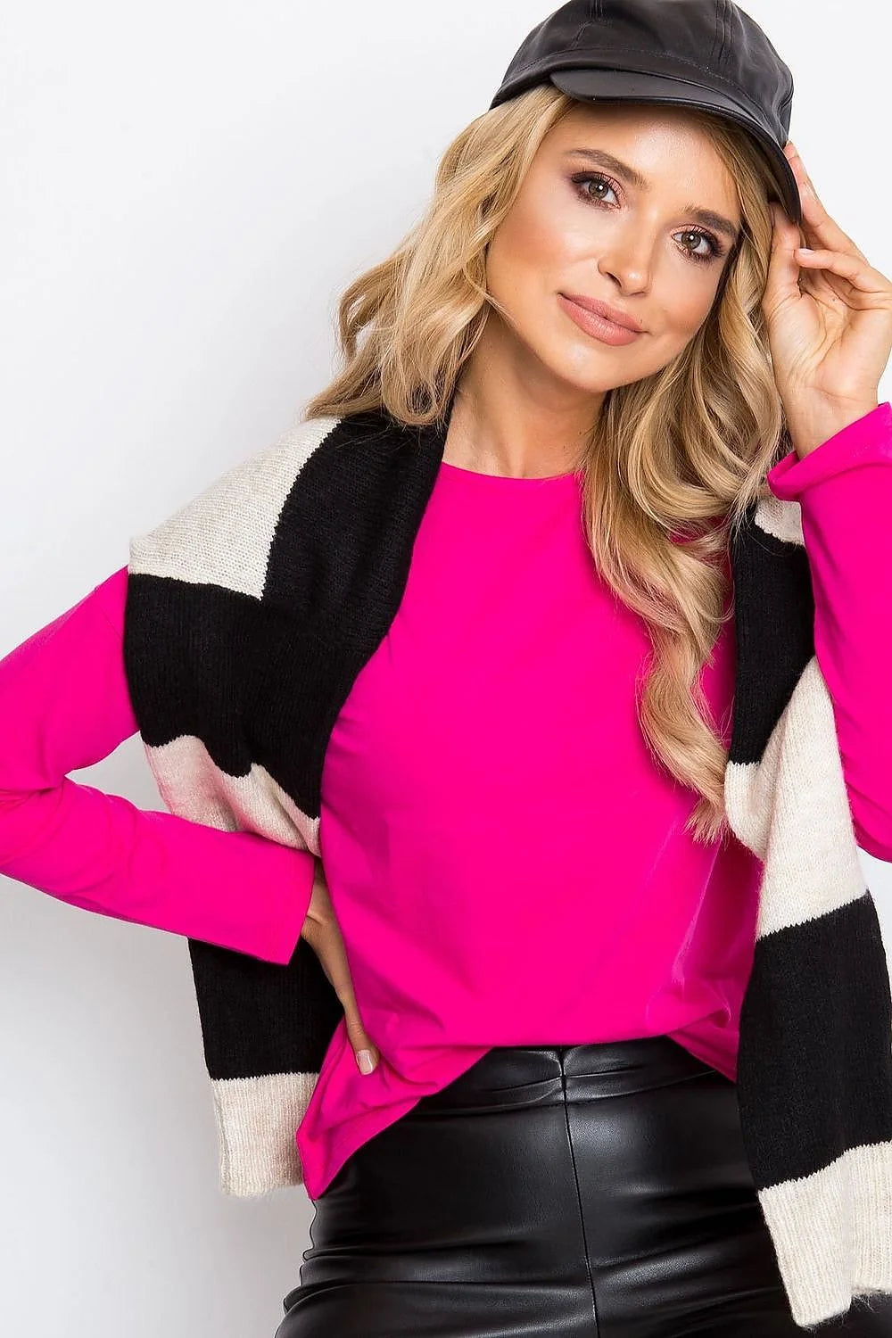 Chemisier ajusté coton élasthanne taupe moderne élégant manches longues nœud central pour femme tendance