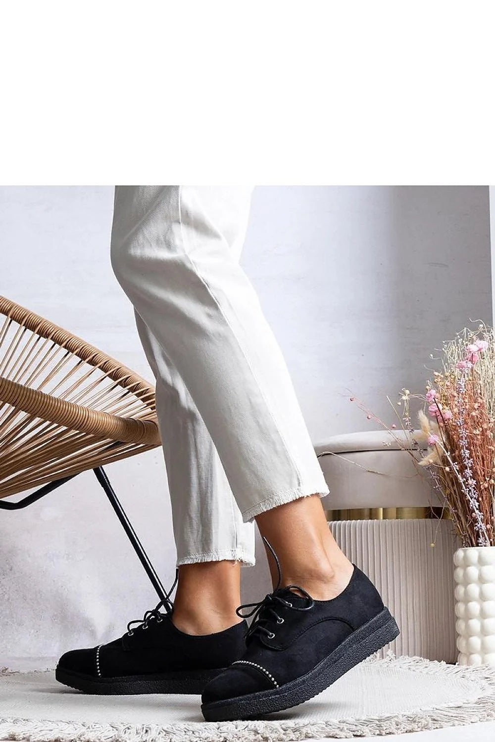 Chaussures basses femmes style décontracté cuir écologique suède doux perlé pailleté semelle plate taille standard confort tout le jour mode élégance