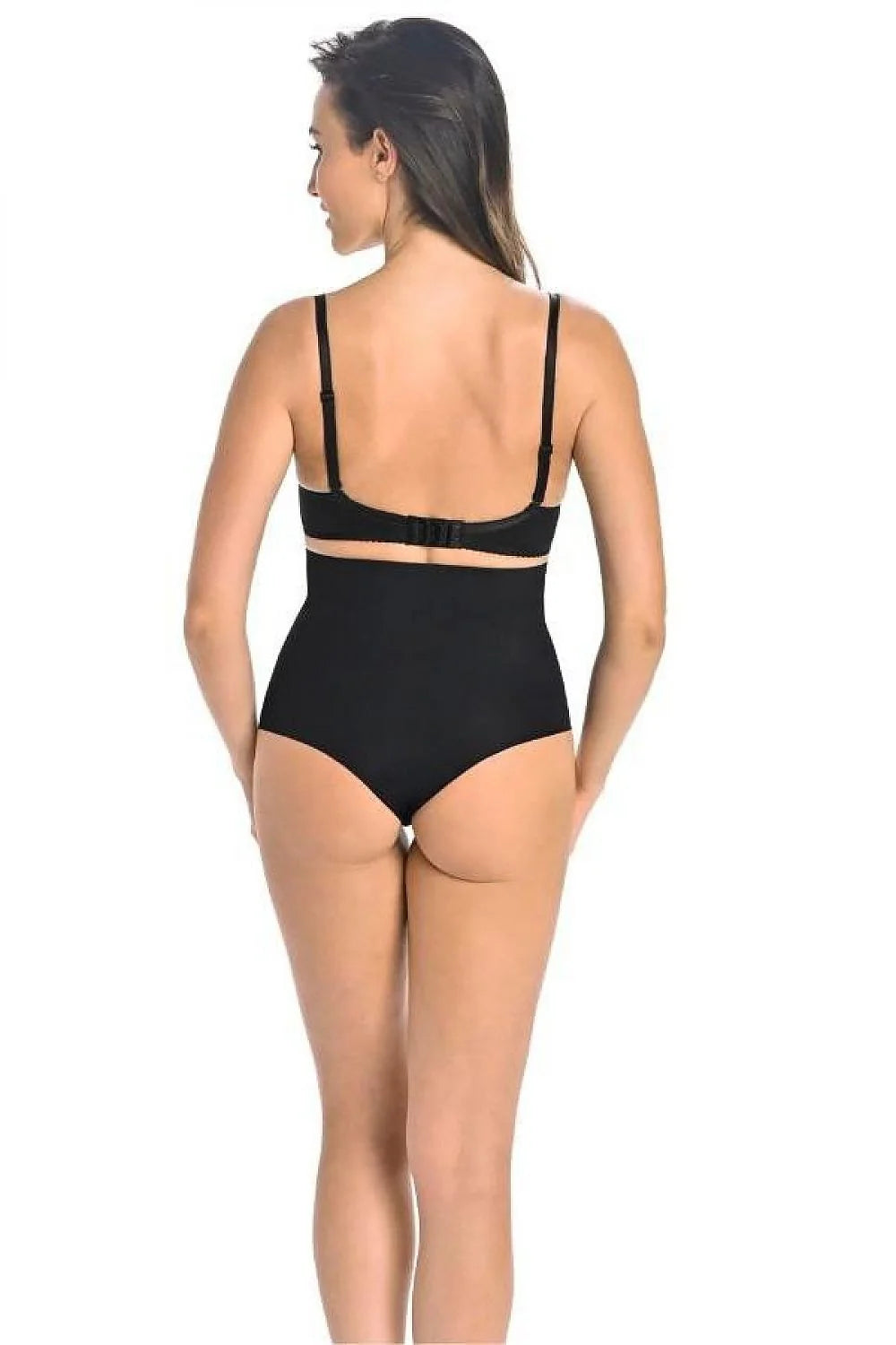 Culottes gainantes sans couture taille haute noires femmes matière élastique confort silhouette lisse design moderne
