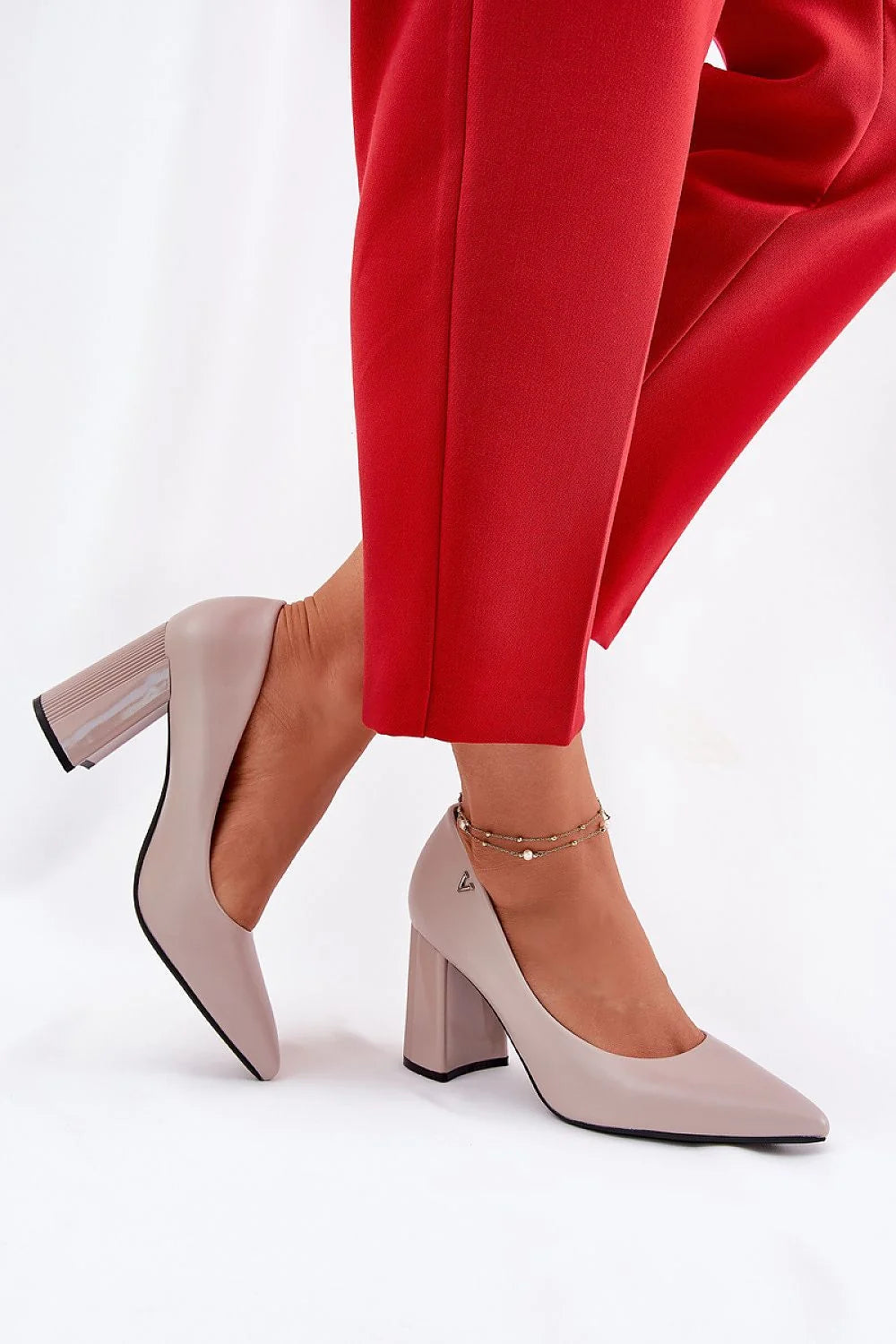 Escarpins talon large Step in style cuir écologique haute qualité élégance confort robe jupe pantalon soirée professionnel femmes