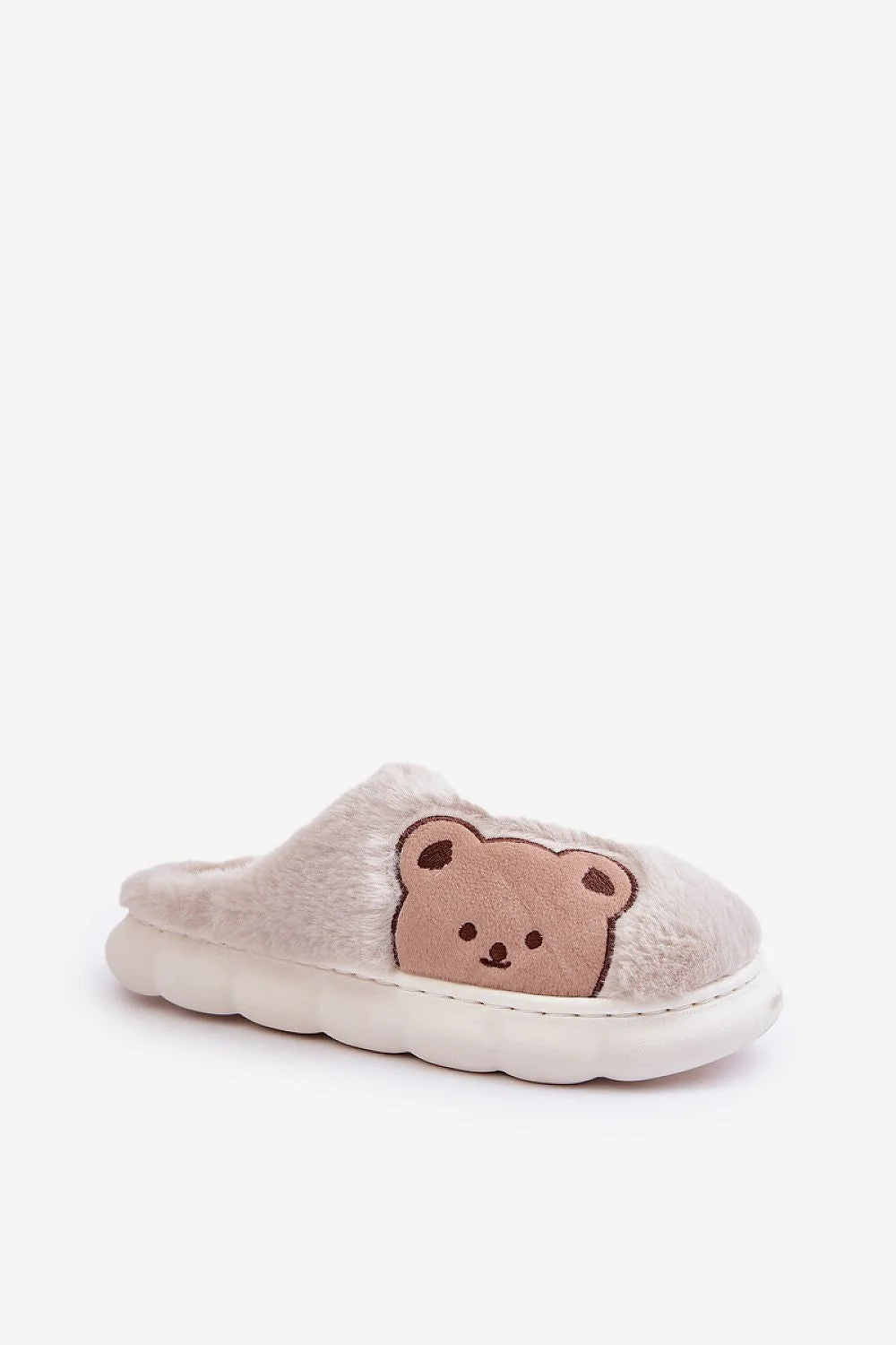 Pantoufles en fausse fourrure pour femme style mignon ours pelucheux confort et style pour hiver intérieur doux