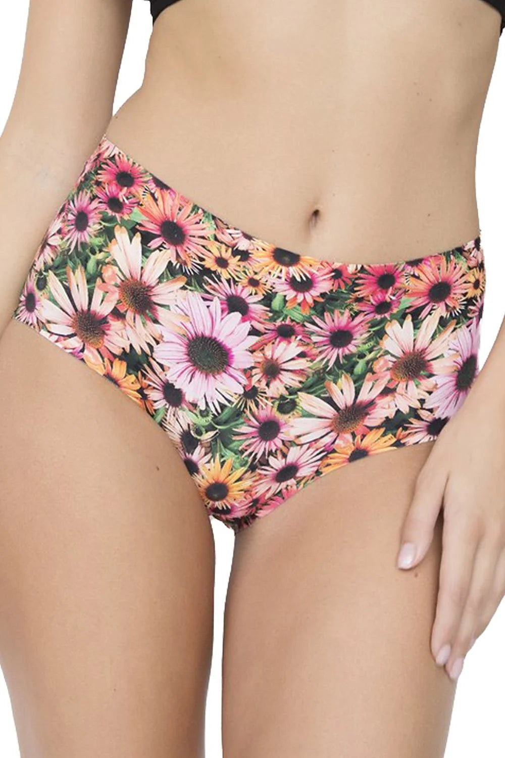 Culottes Julimex femmes design floral coloré taille haute élasthanne polyamide maintien confortable occasion été