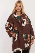 Veste femme automne-hiver printemps coupe allongée imprimé floral matelassé élégant confortable mode