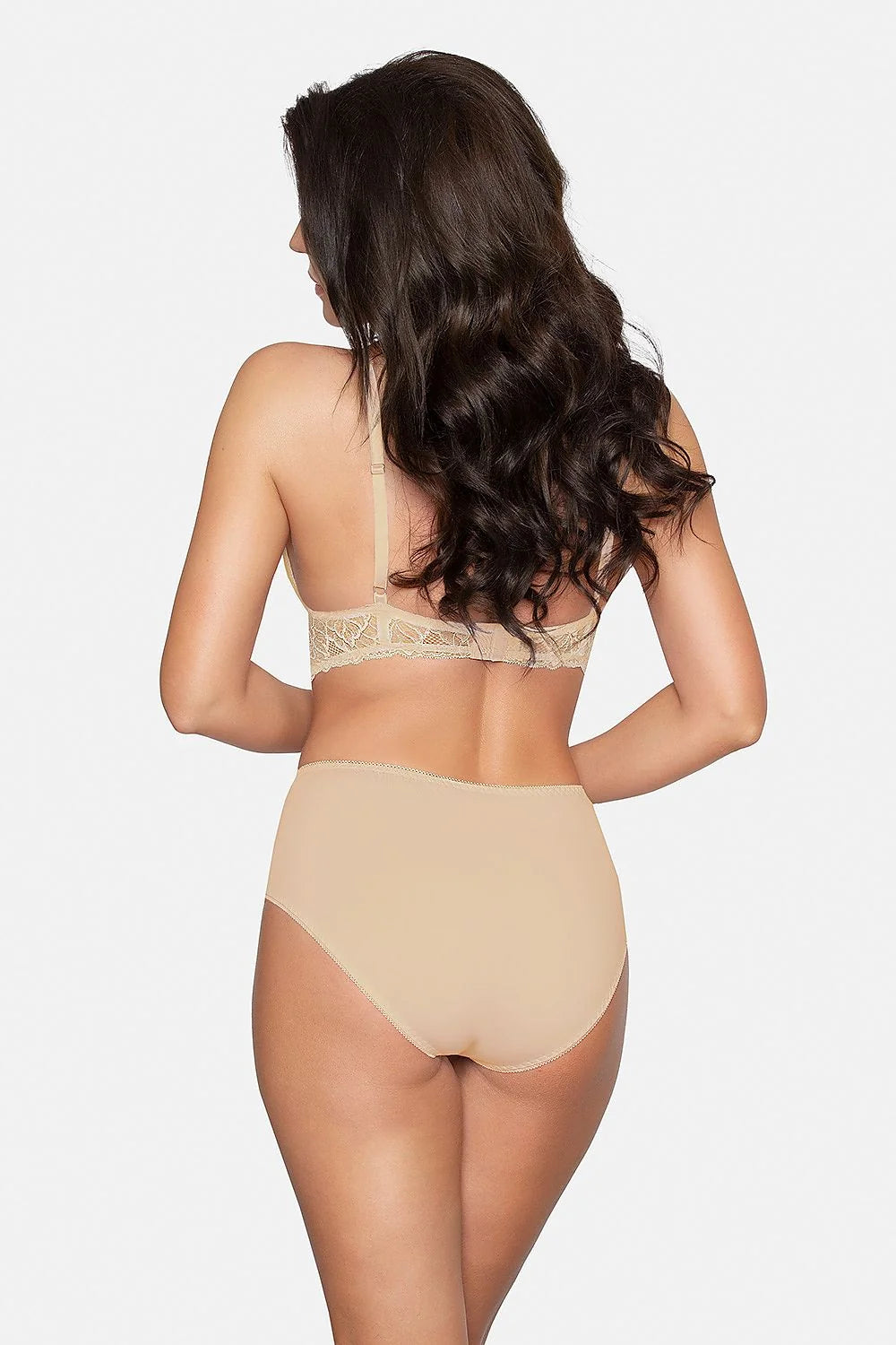 Ensemble de lingerie pour femmes, soutien-gorge triangle dentelle noire, culotte taille haute, coton de haute qualité, dentelle transparente, motifs floraux, sans armature, pologne, femmes