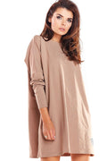 Robe oversize coton doux beige élégante et confortable pour femme moderne usage quotidien Poland
