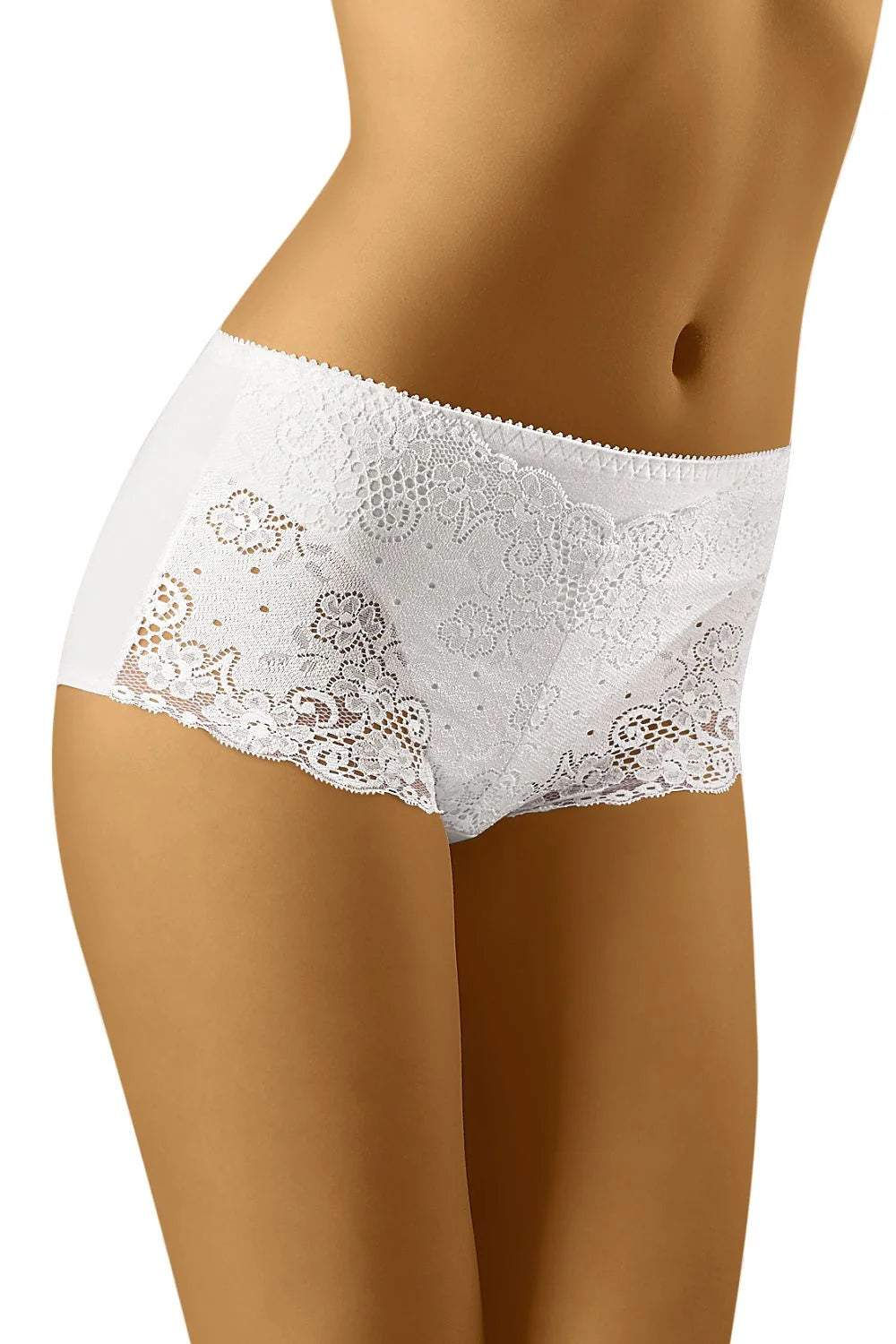 Shorty Wolbar Lingerie Élégante Dentelle Maille Coton Tailles S M L XL XXL Femme
