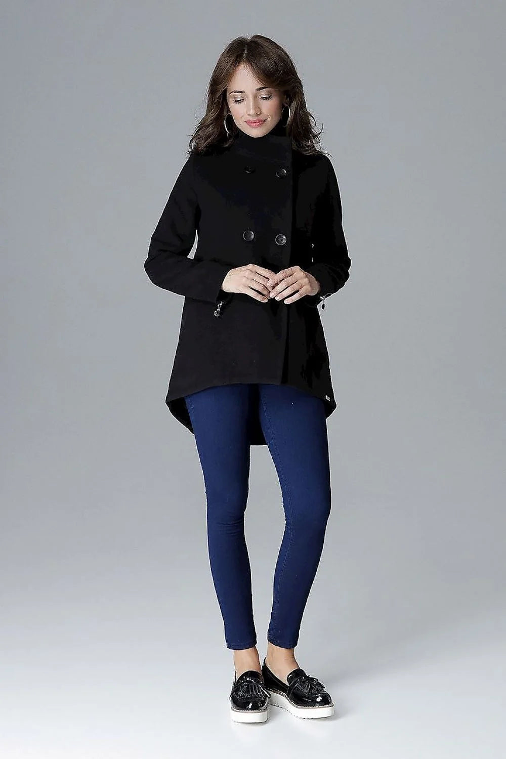 Veste pied-de-poule laine chic classique élégante automne pour femme moderne et audacieuse tendance