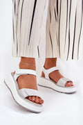 Sandales femmes cuir naturel plateforme compensée style moderne élégance confort summer sandals