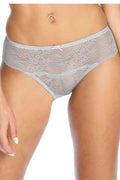 Culotte en dentelle élégante et romantique avec doublure en coton, taille 36-42, beige, maintien parfait, détails festonnés, satin rose, femmes