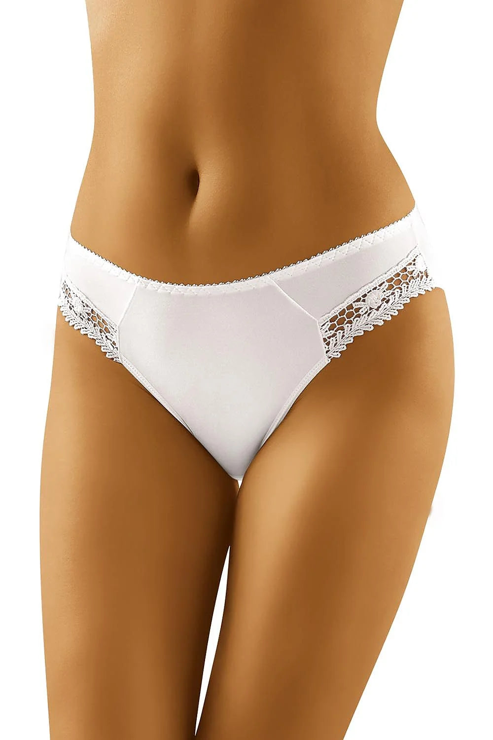 culotte féminine élégante dentelle microfibre élasthanne noir bikini mi haute ajustable galbant maintien lateraux florale festonnes coutures discretes confortable