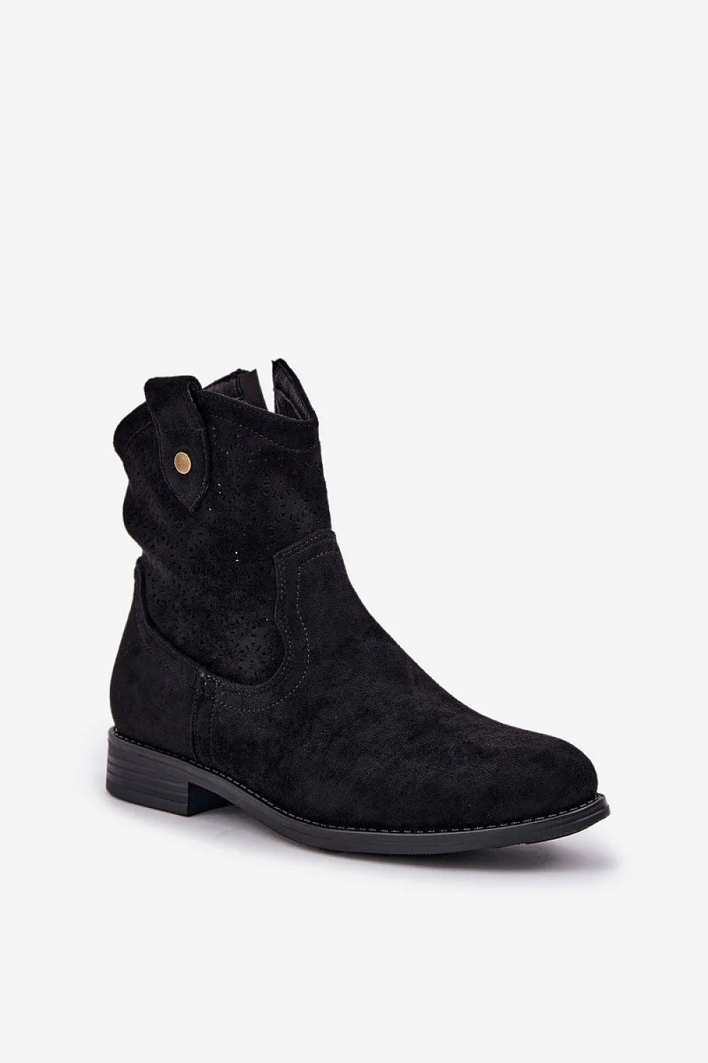 Bottes à lacets pour femme en suédine noire, style élégant, talon plat, cuissard mi-hauteur, occasion quotidienne et spéciale, S.Barski