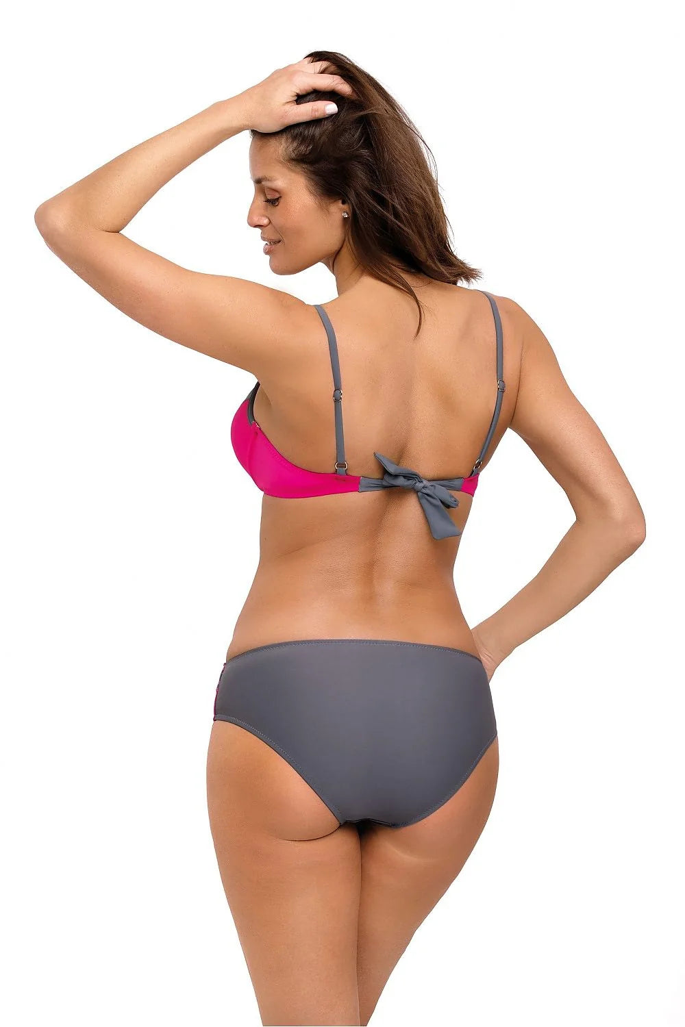 Maillot de bain deux pièces en nylon motifs papillons rembourré élégant plage piscine été femme