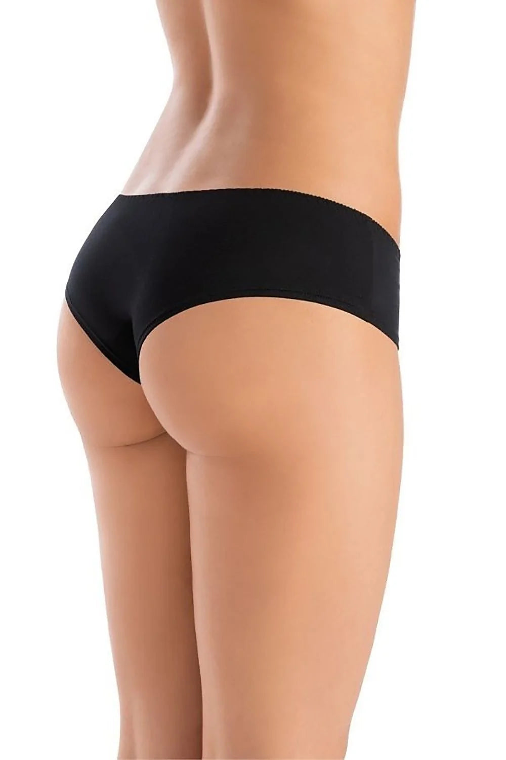 culottes brésiliennes Teyli noir hipster taille basse sans couture invisible microfibre extensible élasthanne seconde peau confortable