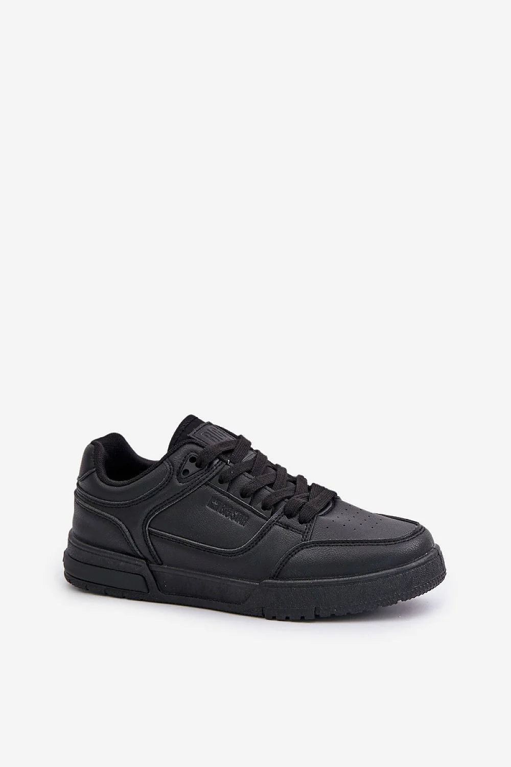Chaussures de sport modernes pour femmes design épuré cuir artificiel noir semelle caoutchouc recyclée HI POLLY SYSTEM confortable taille ajustable look casual