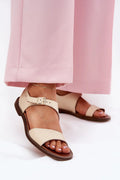 Sandales pour femmes design épuré cuir naturel confort style intemporel summer shoes occasion quotidienne