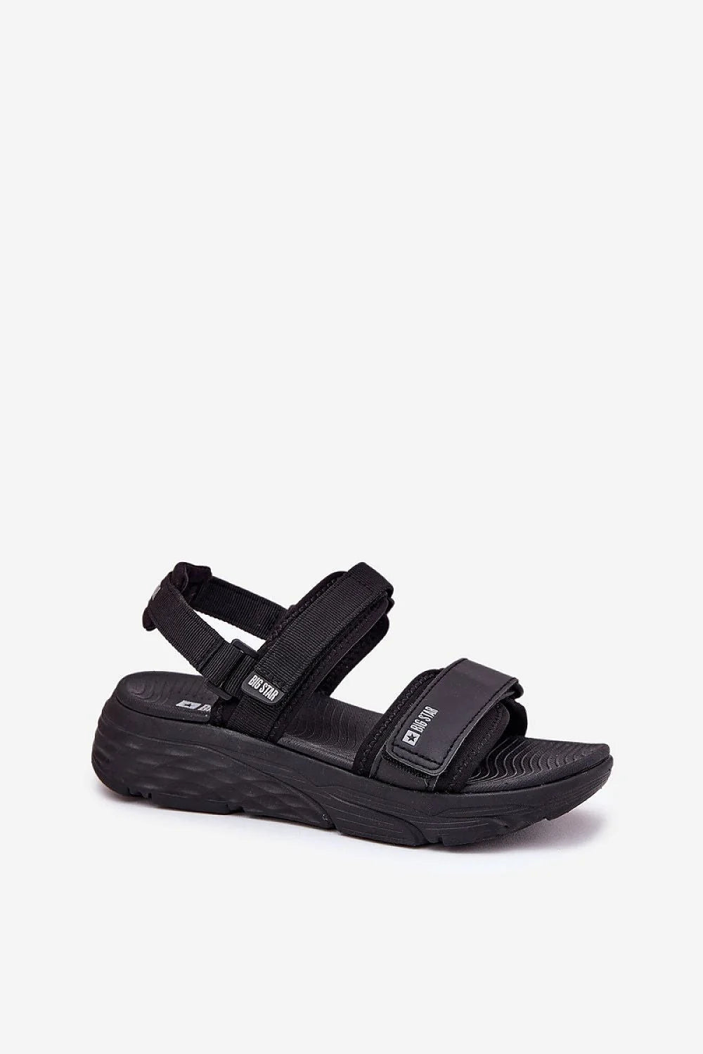 sandales outdoor femme sport confort plateforme antidérapante EVA brides réglables velcro bout ouvert maintien amorti nylon robuste BigStar minimaliste
