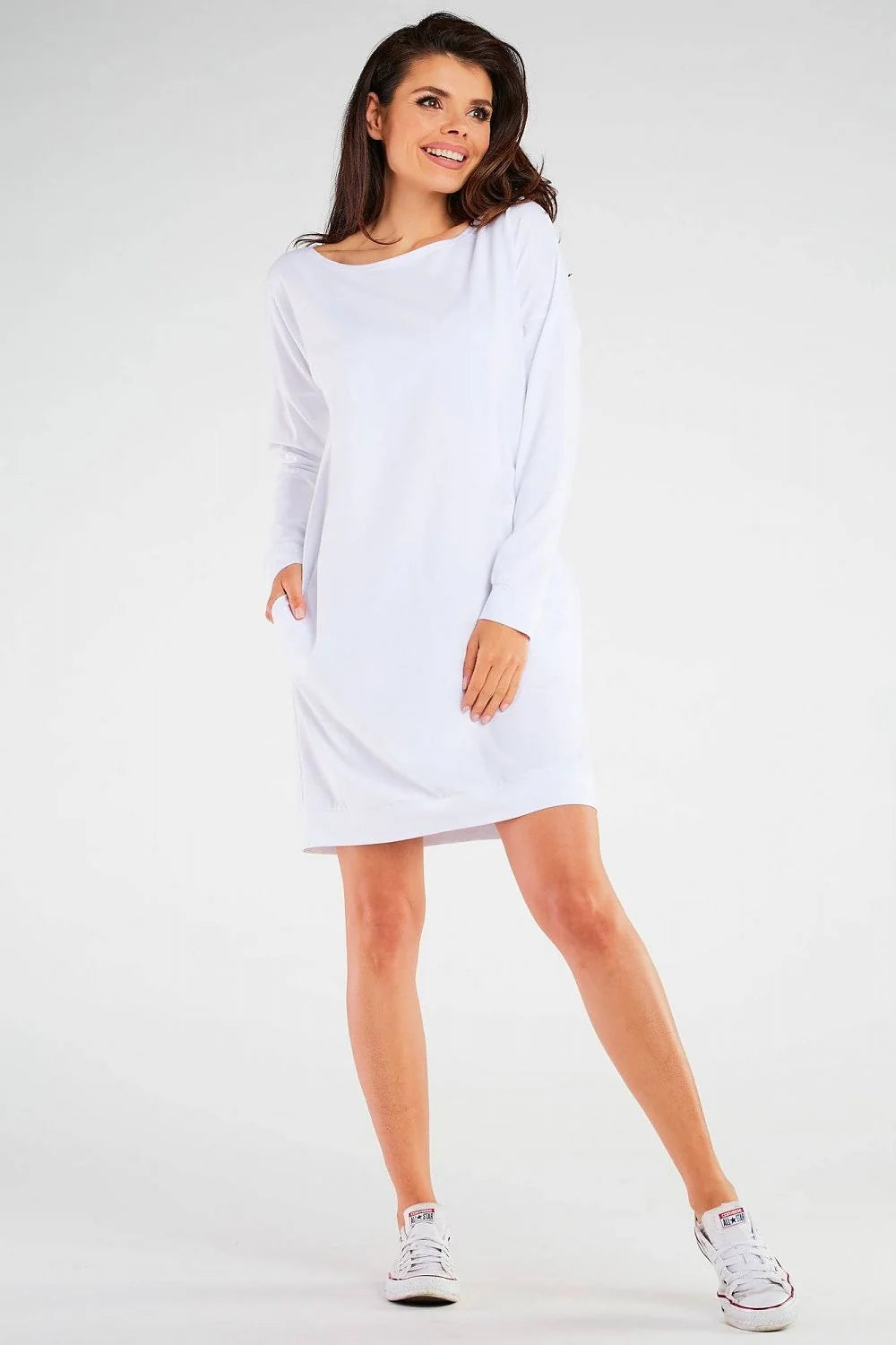 Robe de jour Infinite You robe ample manches longues matière douce confort porté toute la journée robe femme style décontracté