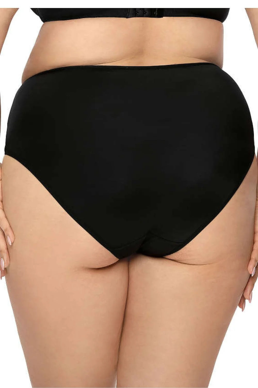 Culotte de mode noire taille haute tulle transparent bow détails féminins élasthanne polyamide lingerie femme