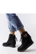 bottes cothurnes Solea cuir suédine noir marron montantes franges bohème talons compensés semelle crantée surpiqûres mocassin confortables élégantes