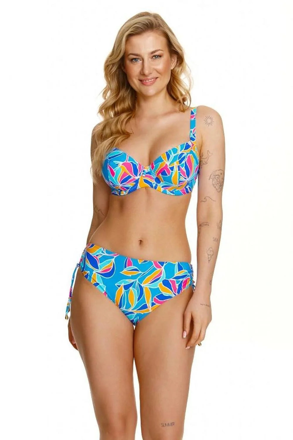 Soutien-gorge nageur Lupo Line bikini floral coloré femme maintien optimal bretelles ajustables maillot de bain estival summer