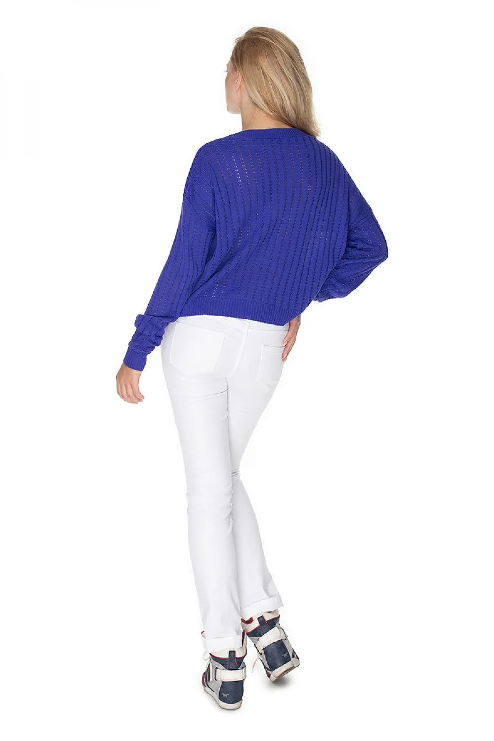 Pull femme en tricot acrylique bordeaux, style élégant, décontracté, automne, hiver, manches longues, col rond