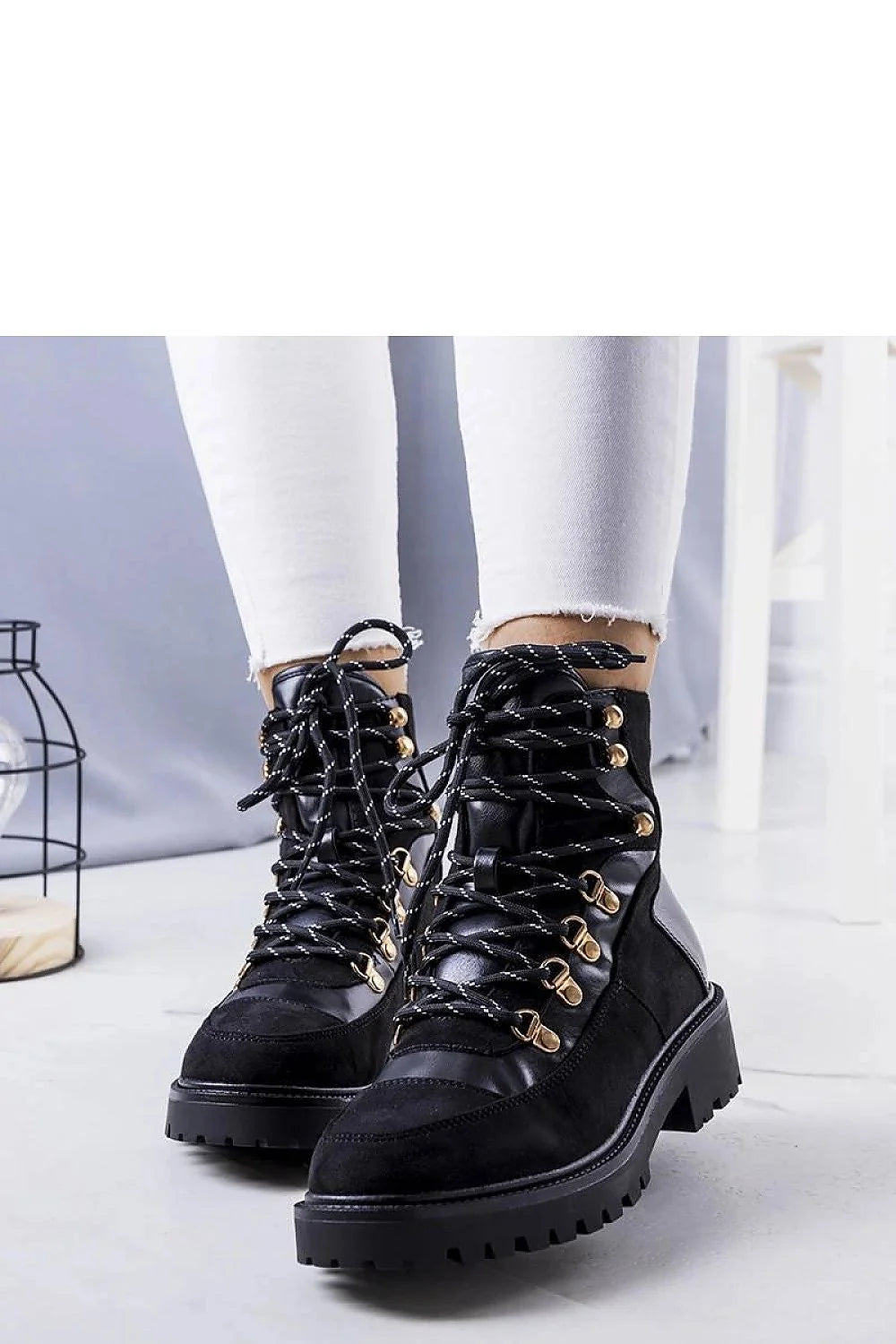 Bottes pour femmes noires en cuir éco-responsables, talon bas, semelle épaisse, style moderne, confortable, élégant, automne/hiver