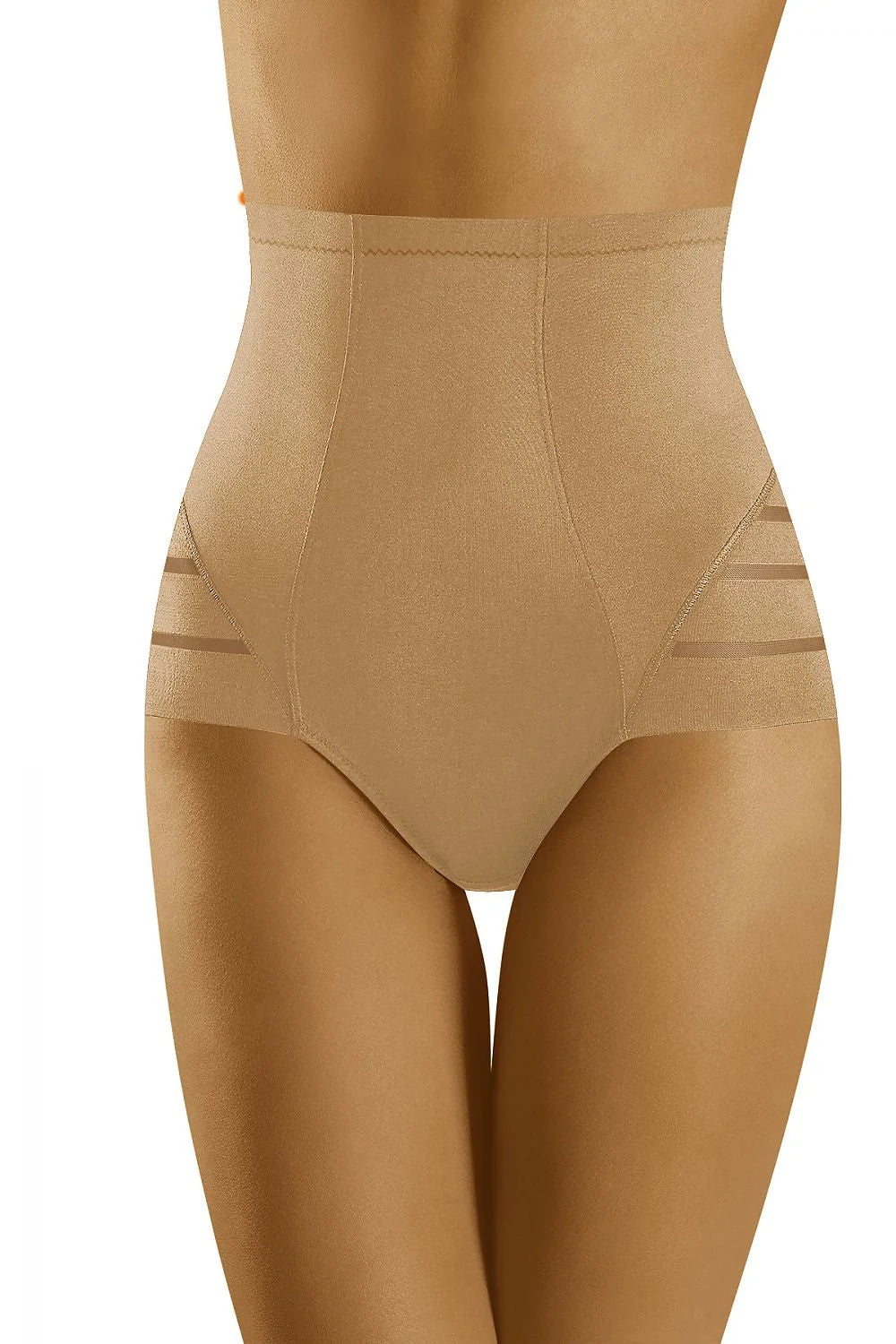 Culotte taille haute microfibre sculptante noir confort coutures invisibles maintien tulle lingerie féminine élégante