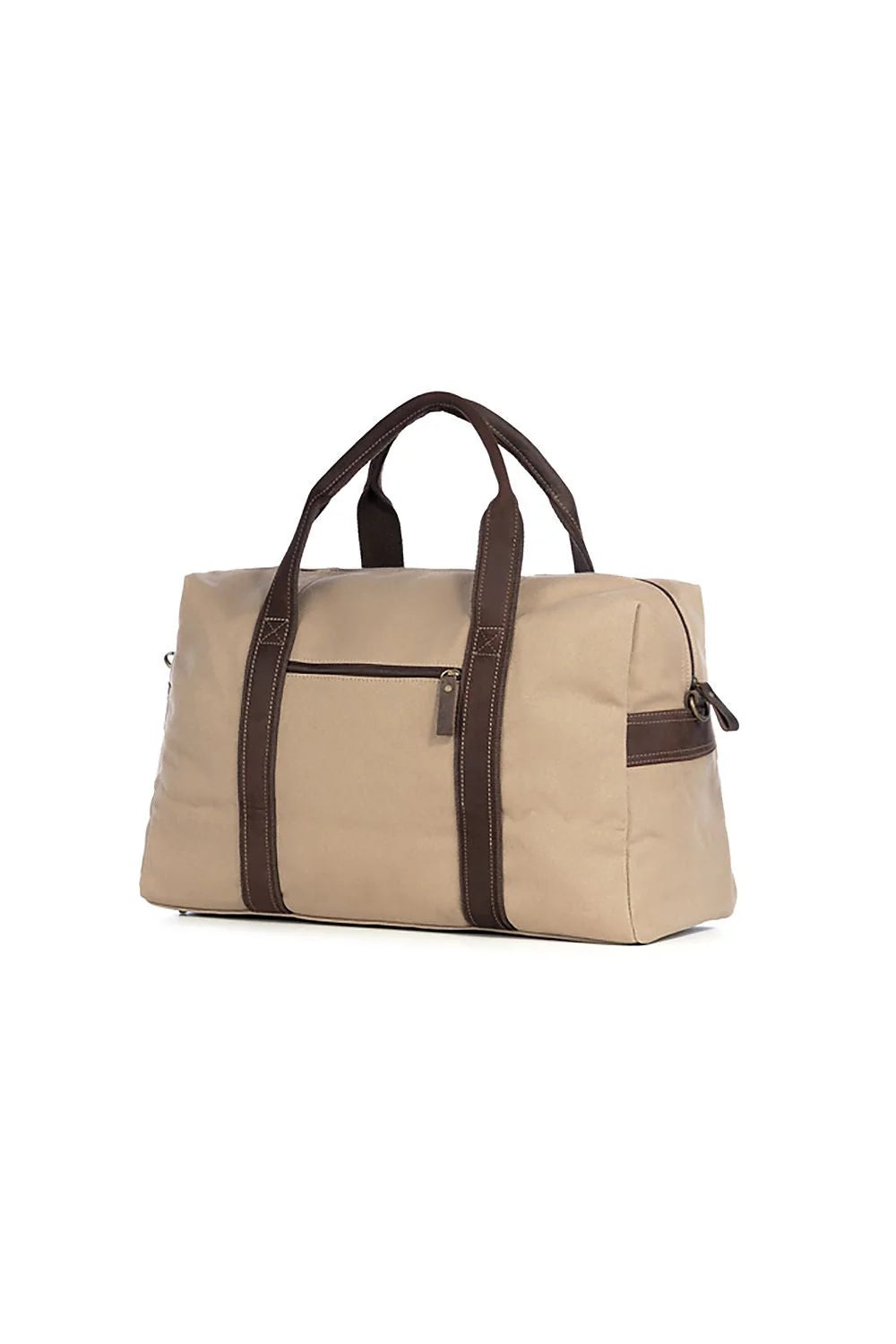 Sac de voyage élégant pour femme toile coton cuir port épaule style casual-chic